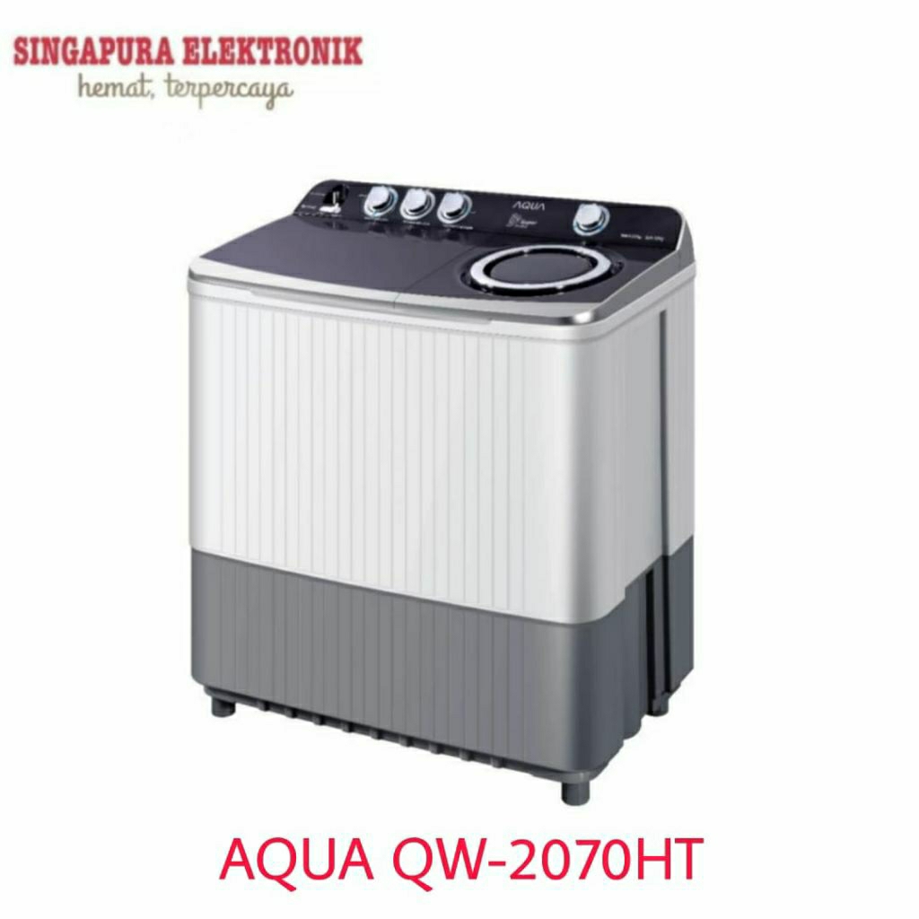Aqua Mesin cuci 2 Tabung 20Kg QW-2070HT