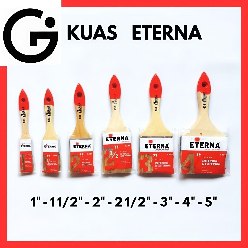 

KUAS CAT ETERNA - KUAS CAT 1", 1 1/2", 2", 2 1/2", 3", 4", 5
