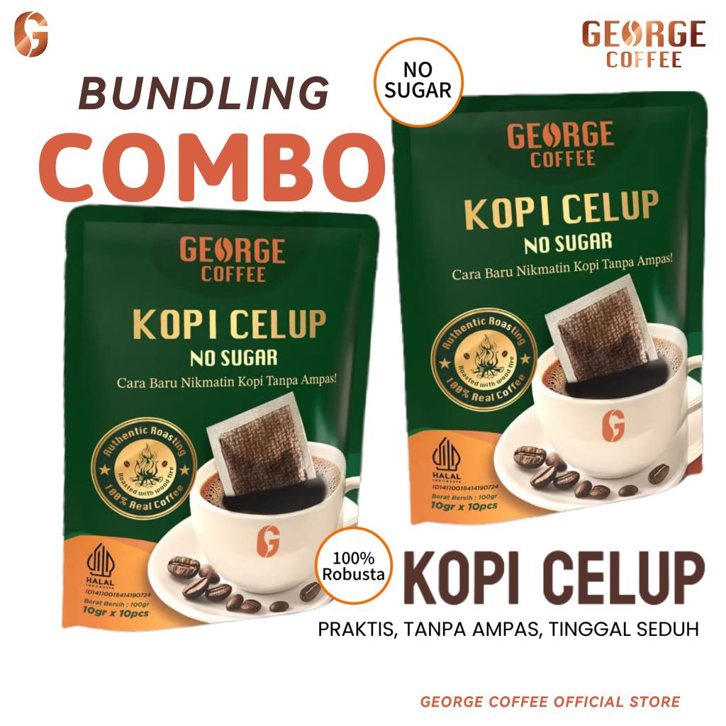 

George Coffee Bundling COMBO *Kopi Celup Isi 2 Pack*