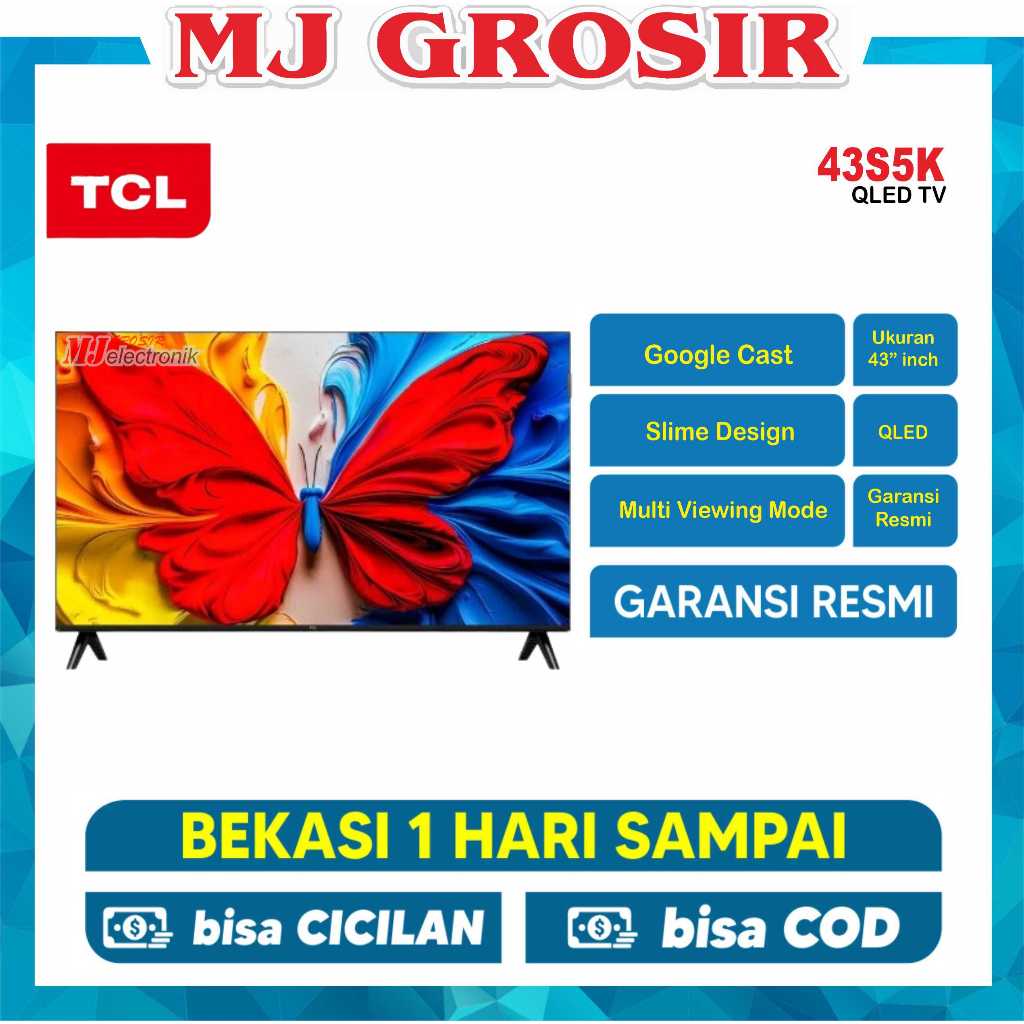 LED TV TCL 43" 43S5400A / 43S5K / 4301 / 43P6K 43 INCH ANDROID TV