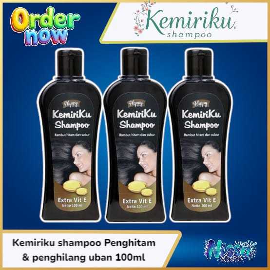 HAPPY KEMIRIKU Shampo Penghilang Uban 100% Original