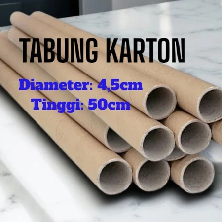 

Tabung Karton Selongsong Paper Tube Gulungan Kain Diameter 50x5x5