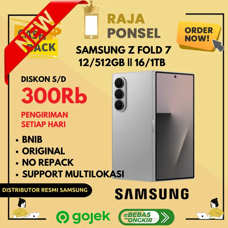 Samsung Galaxy Z Fold 7 Smartphone AI | Hp Lipat Tipis | Kamera 200MP | 4400 mAh Garansi Resmi Samsu