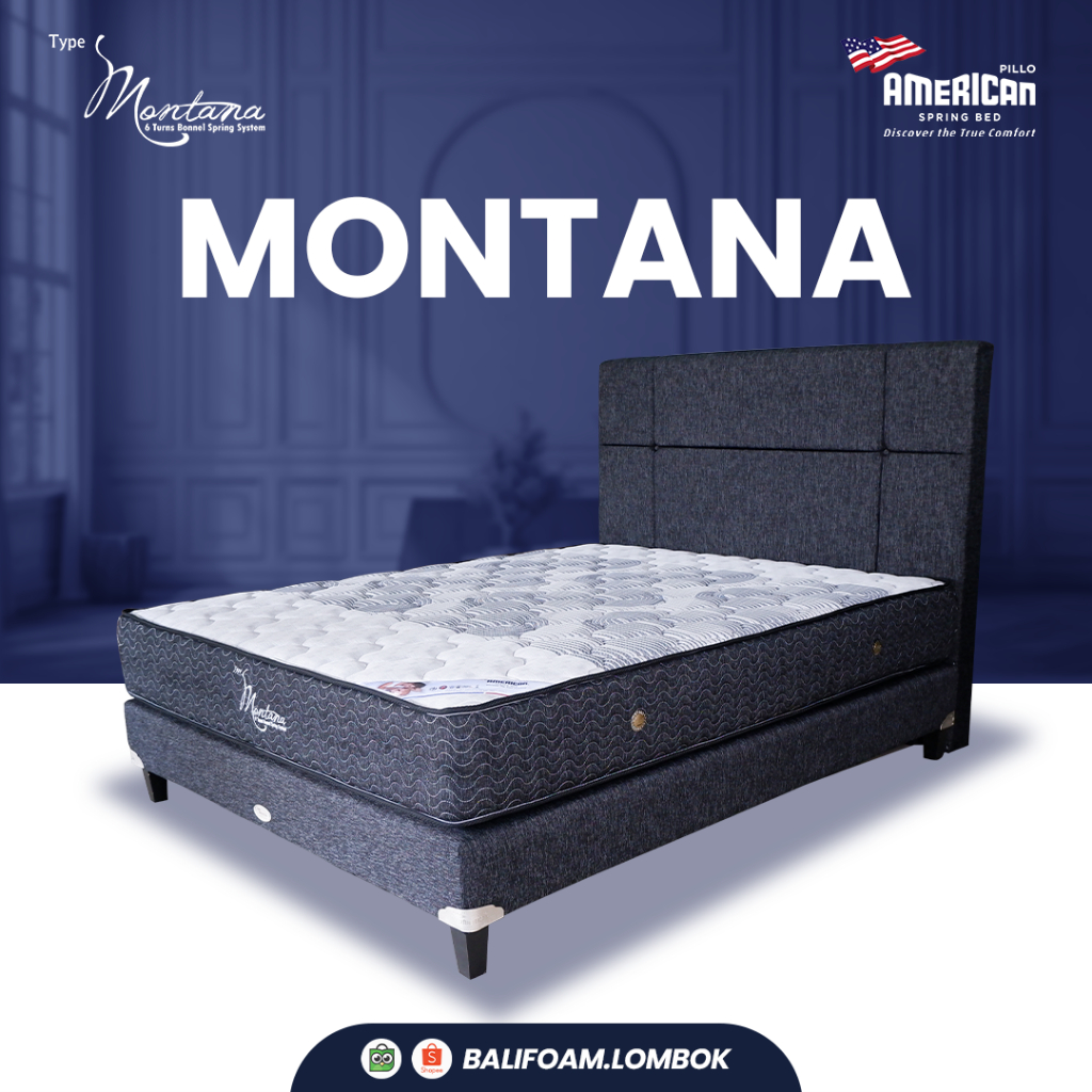 AMERICAN PILLO SET SPRING BED MONTANA
