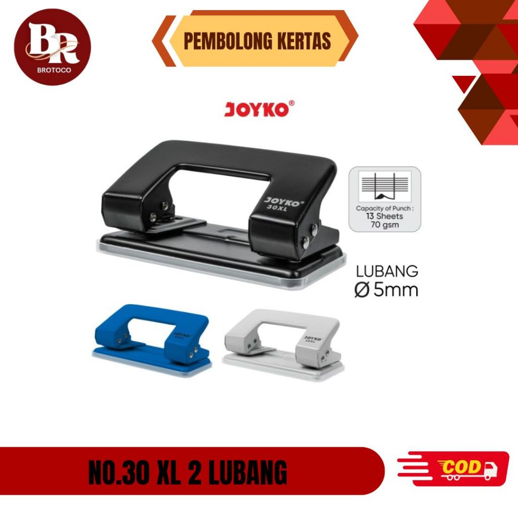 

[BROTOCO] Pembolong Kertas Joyko No 30 XL 2 Lubang