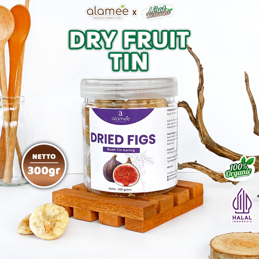 

ALAMEE Buah Tin Kering Cemilan Buah Sehat Dried Figs Rendah Kalori Buah Ara Kering 300gr LIHAT KEBUNKU