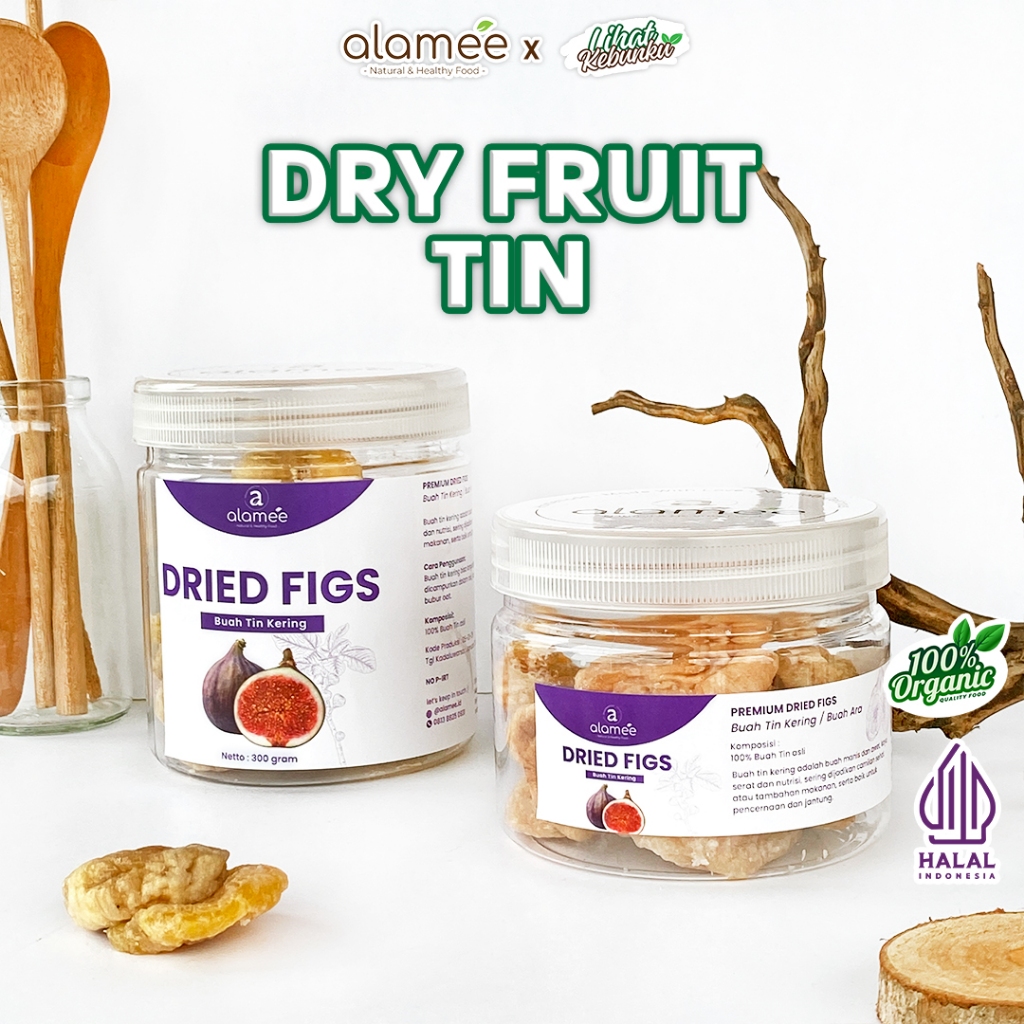 

ALAMEE Buah Tin Kering Cemilan Buah Sehat Dried Figs Buah Ara Kering Rendah Kalori 300gr LIHAT KEBUNKU
