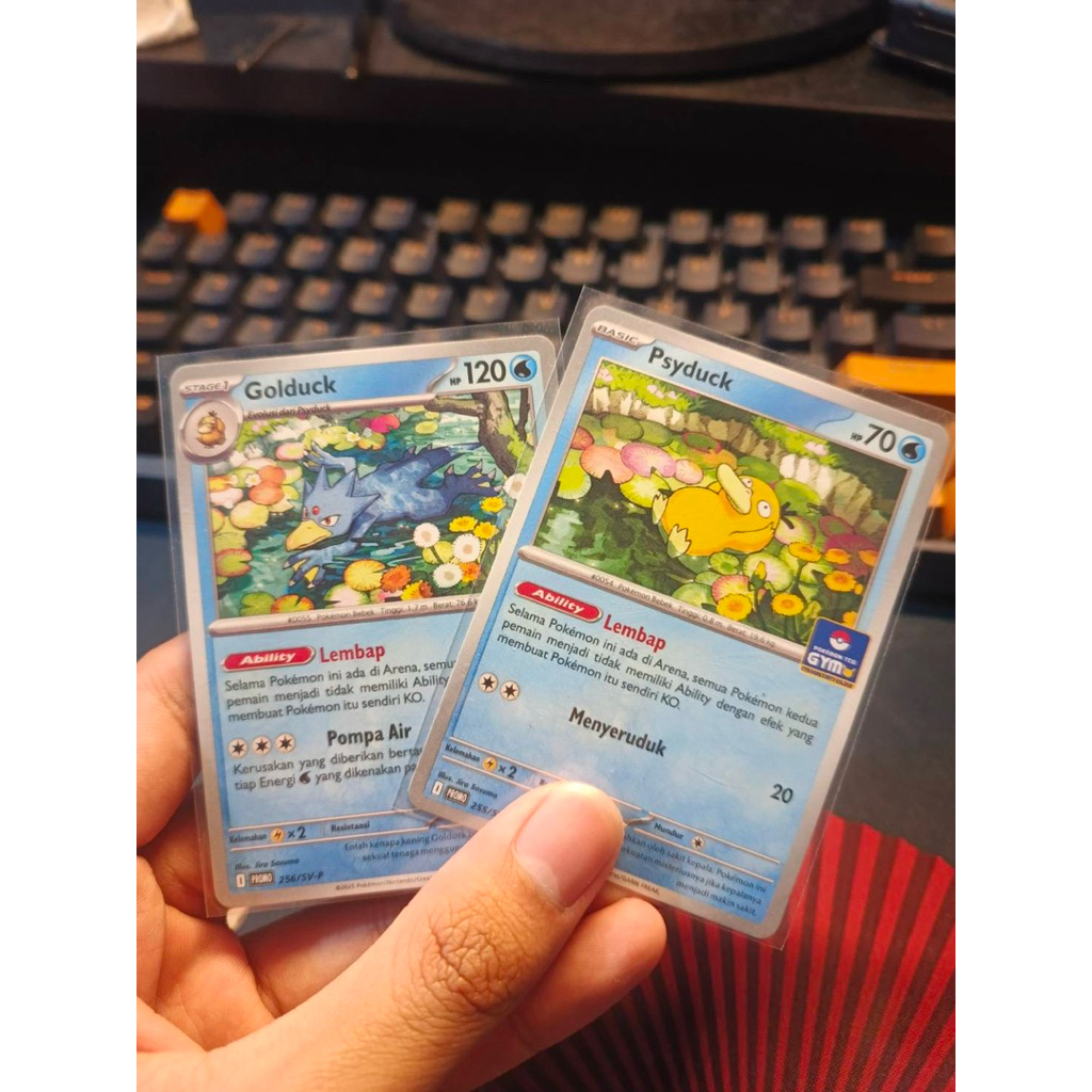 Psyduck Golduck Evoline gym ability pokemon tcg indonesia