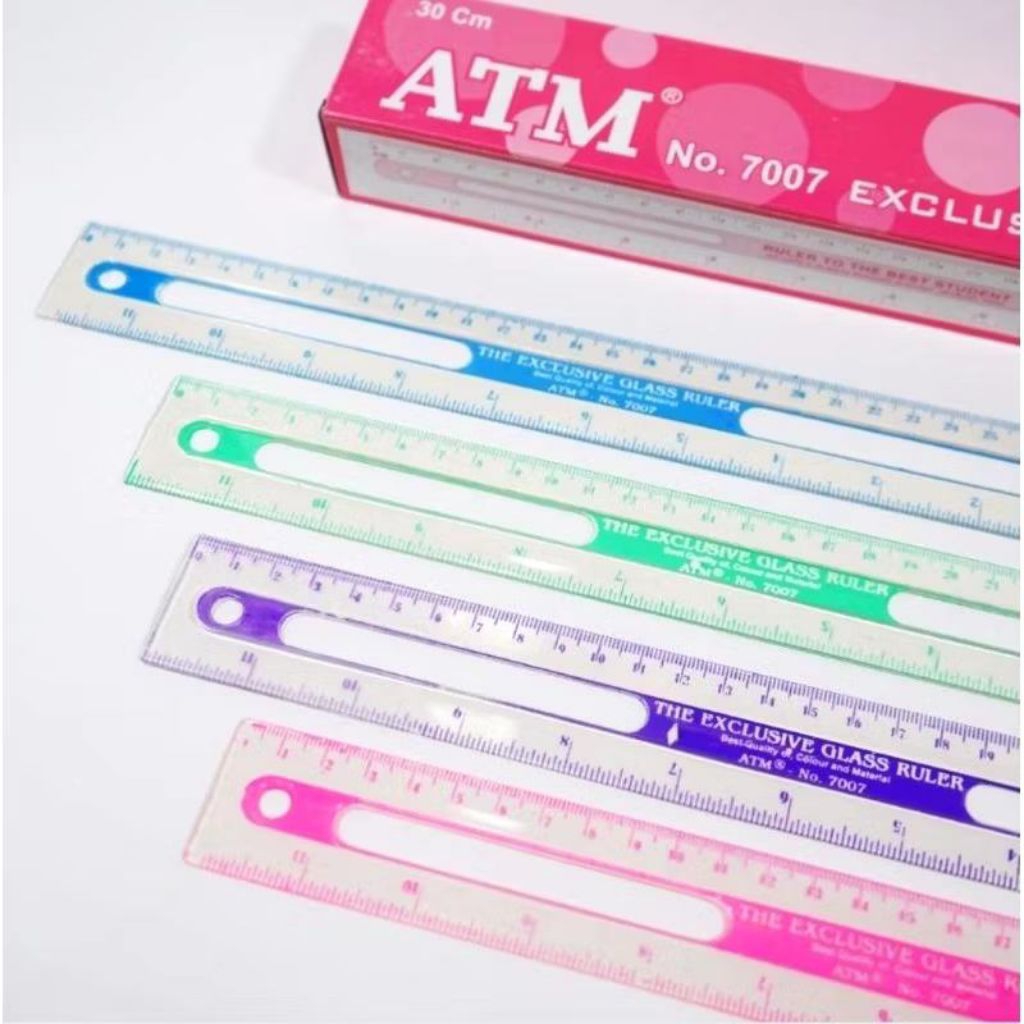 

Penggaris ATM Plastik 30 cm Alat Ukur