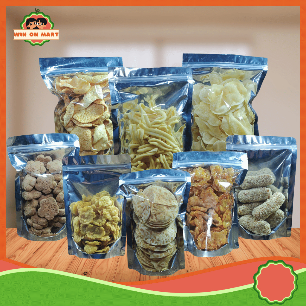 

Aneka Snack Kerupuk Emping Crispy & Kue Kering Tradisional 100gr Homemade