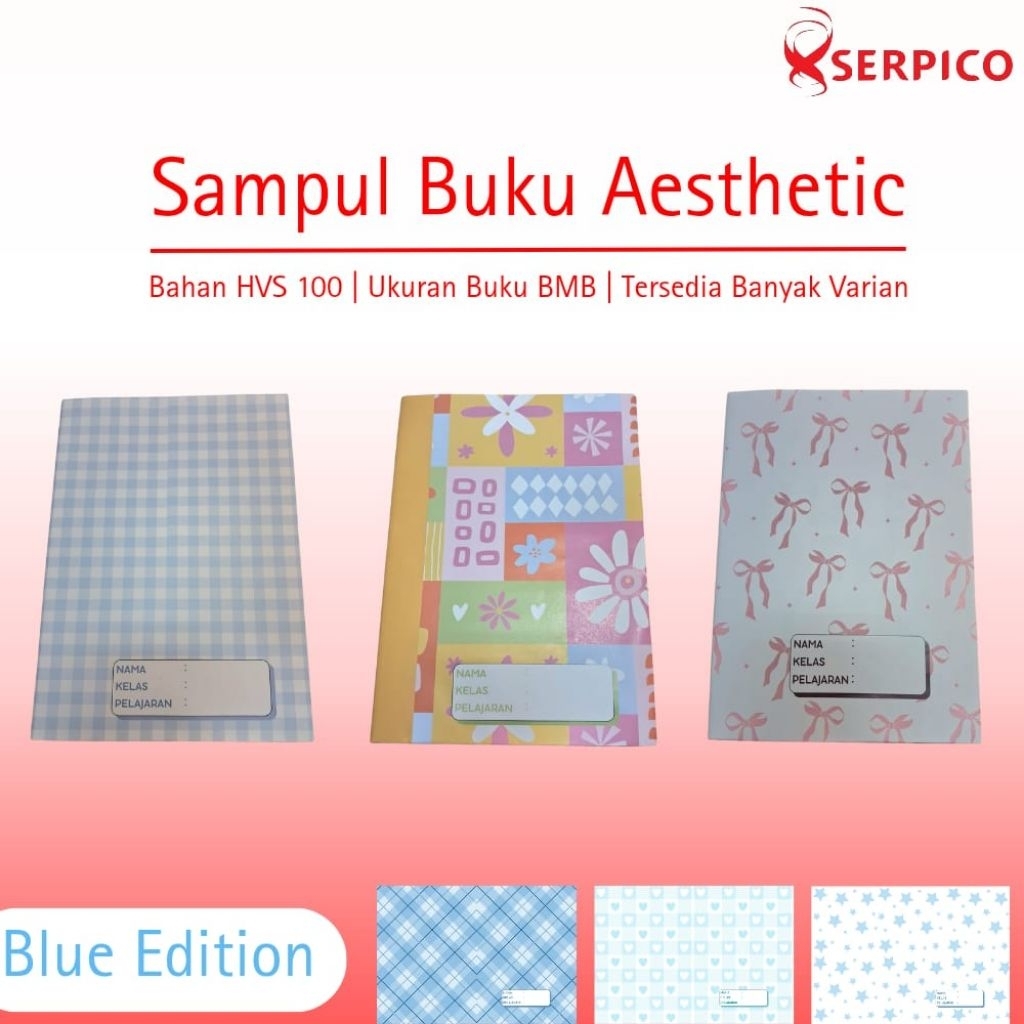 

(10 pcs) Sampul Buku Aesthetic | Sampul Buku Kekinian