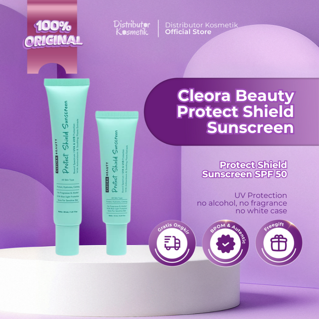 [ AGEN RESMI ] Cleora Beauty - Protect Shield Sunscreen | Suncreean Wajah Cleora Original BPOM