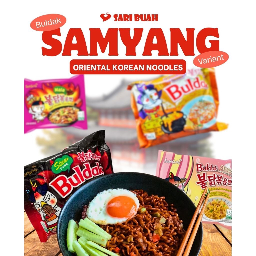 

Samyang Buldak Mala 145gr, Mie pedas, Mie korea spicy