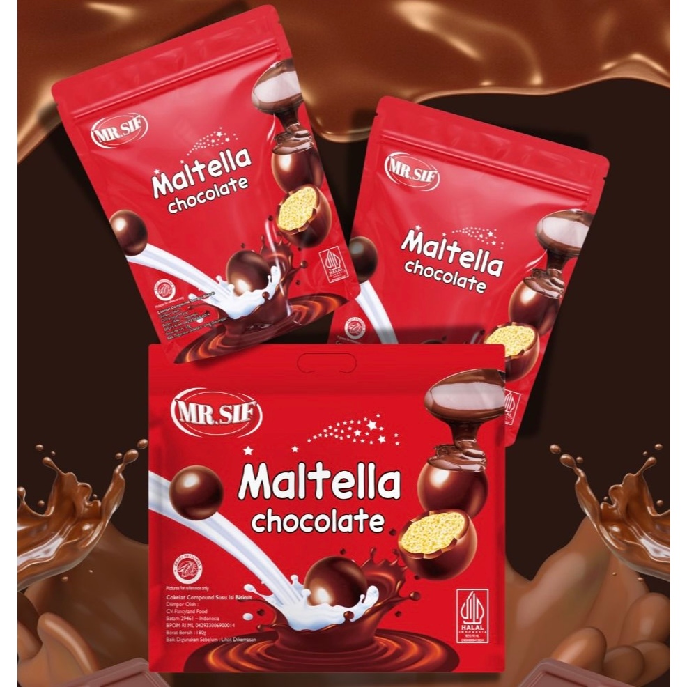

MR.SIF Maltella Chocolate Ball Biskuit Coklat Maltella Coklat bulat