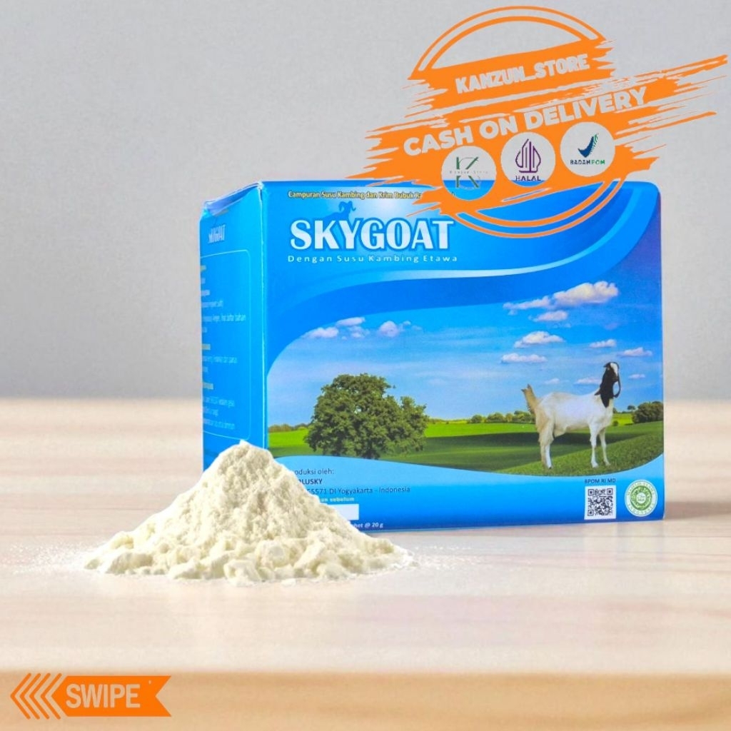

Skygoat Susu Kambing Bubuk Rasa Original isi 10 Sachet