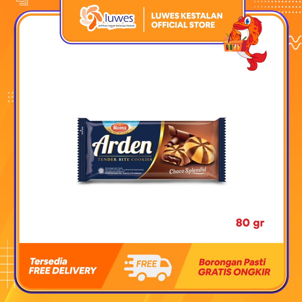 

Roma Arden 80gr Cookies Rasa Coklat Yang Mewah & Nikmat