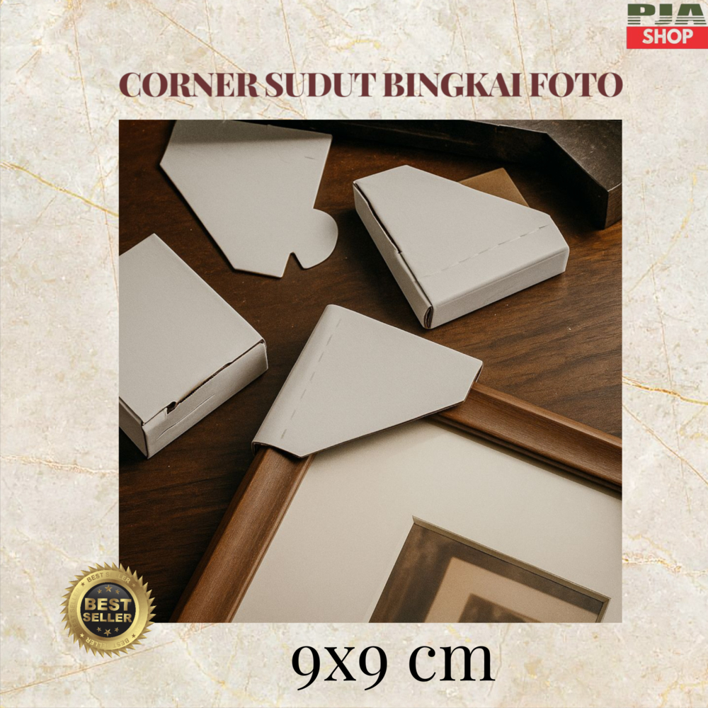 

Corner Kardus Sudut Pelindung Bingkai Foto 2 Tahap 9x9 / 3.5cm & 2.5 cm