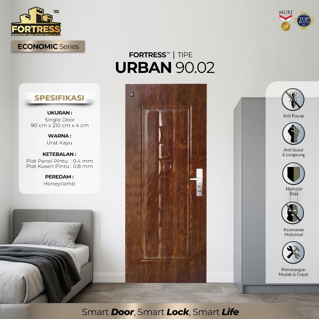 PINTU BAJA FORTRESS URBAN 90.02 (90 X 210 X 4 CM)