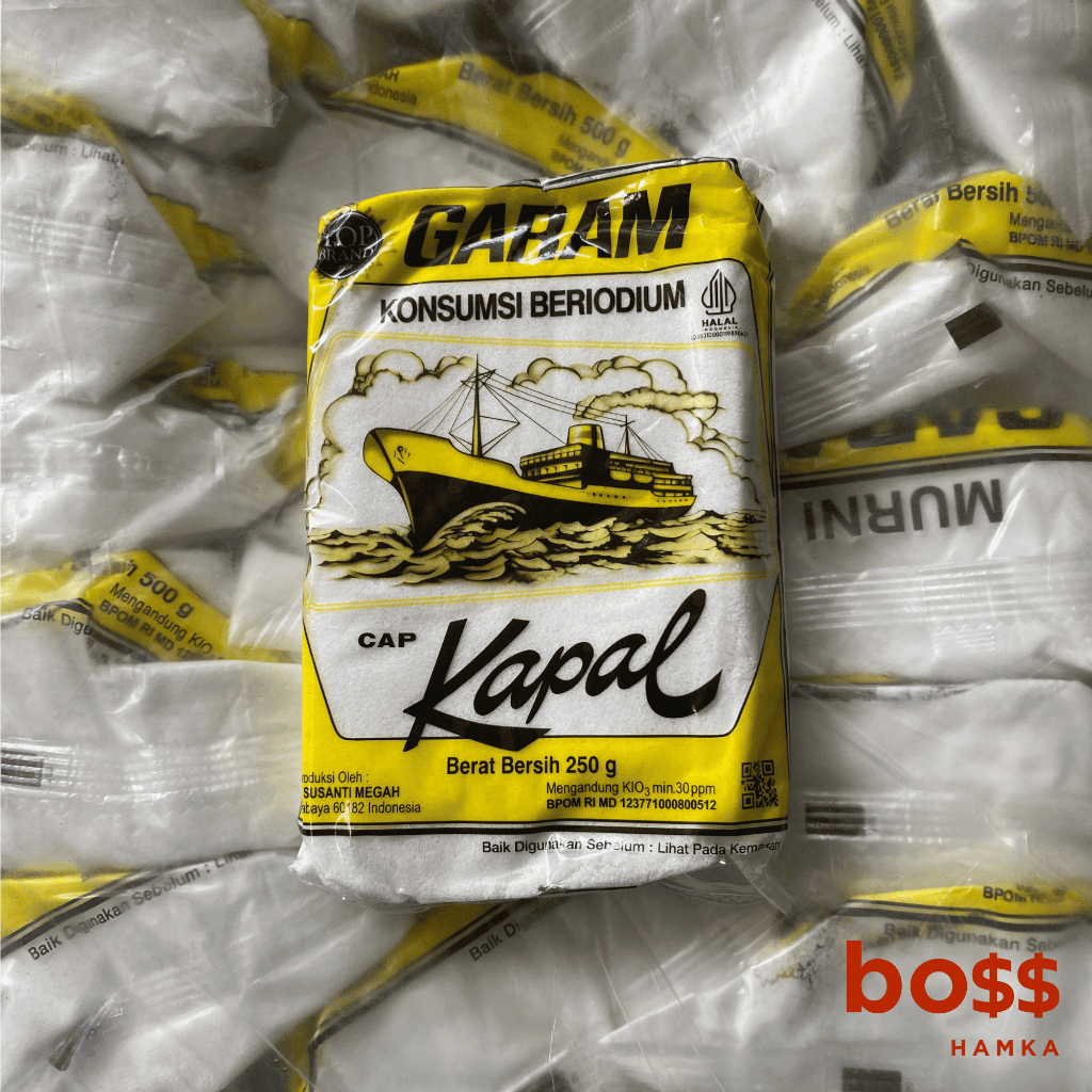

Garam Kapal 250 Gram - 500 Gram
