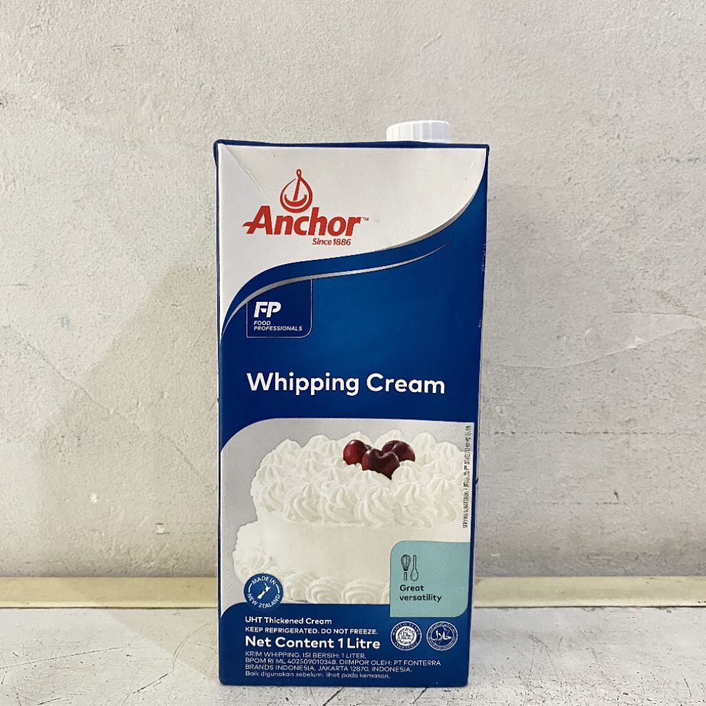 

Anchor whipping cream dairy 1 liter | anchor whipping cream | whipping cream anchor