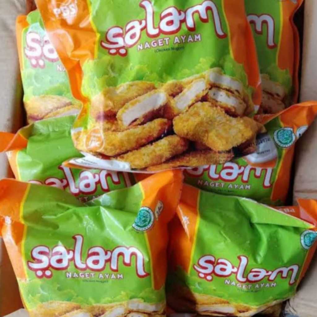 

Salam Naget Ayam Bentuk Reguler 500grm/250grm Zabir Frozen Food