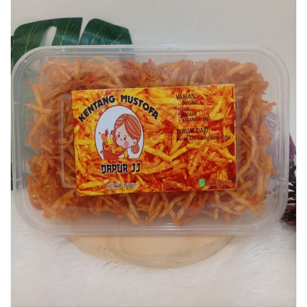 

Kentang Mustofa Pedas Manis Kemasan 150 Gram