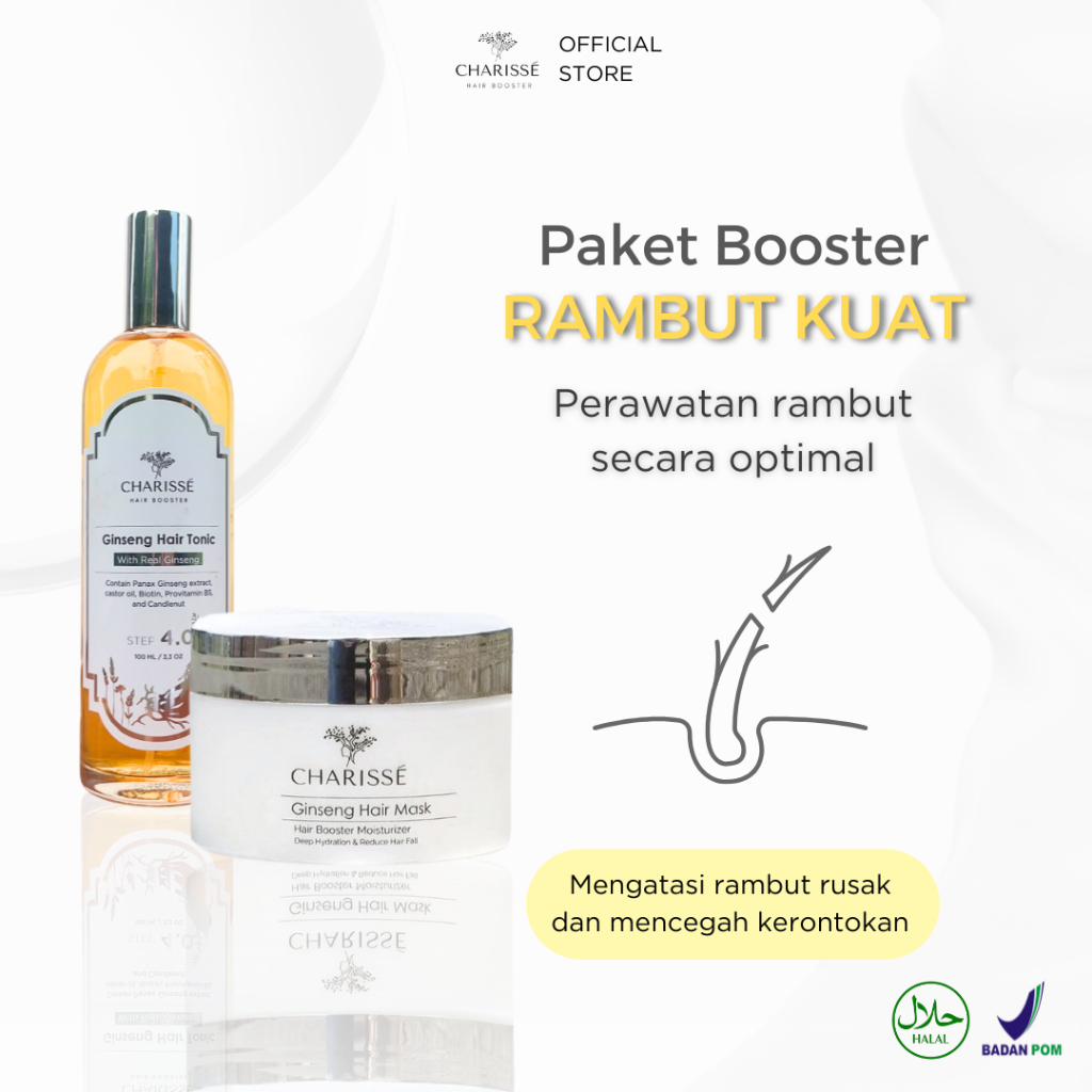CHARISSE Booster Package Ginseng Hair Tonic & Ginseng Hair Mask | Charisse Hair Booster