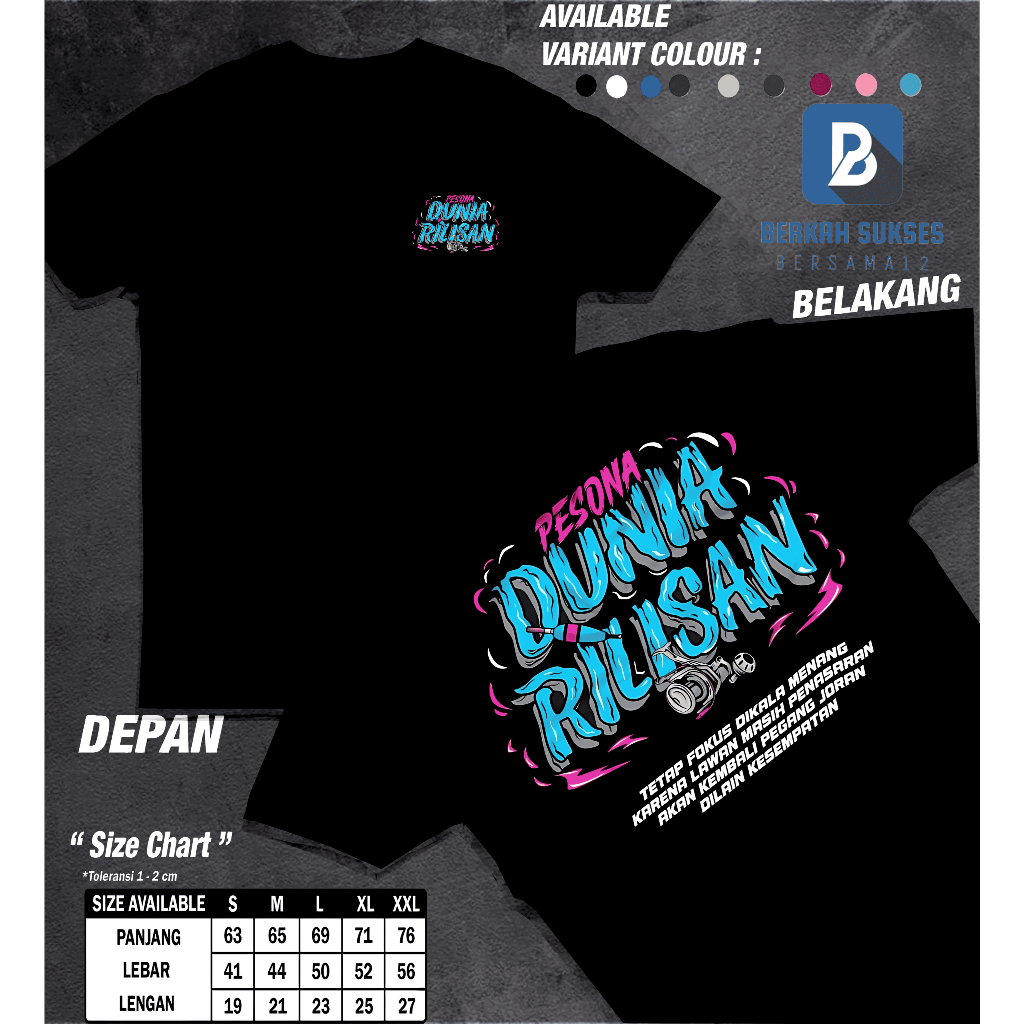 Berkah Sukses Bersama12 Baju Kaos Pesona Dunia Lirisan Pancing  Kaos Distro Fishing Pemancing Kaos K