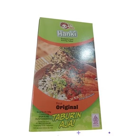 

HANKI nori tabur rumput laut tabur rasa original 108g