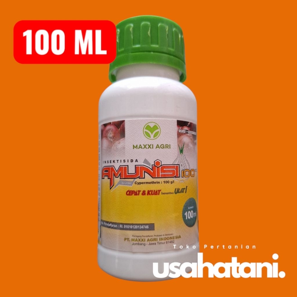 AMUNISI 100EC 100 ML Insektisida Sipermetrin Untuk Hama Ulat  Grayak