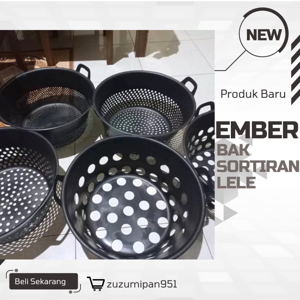 Set Sortiran Lele 15 Ukuran – Ember / Bak / Baskom Sortir Ikan Lele & Konsumsi
