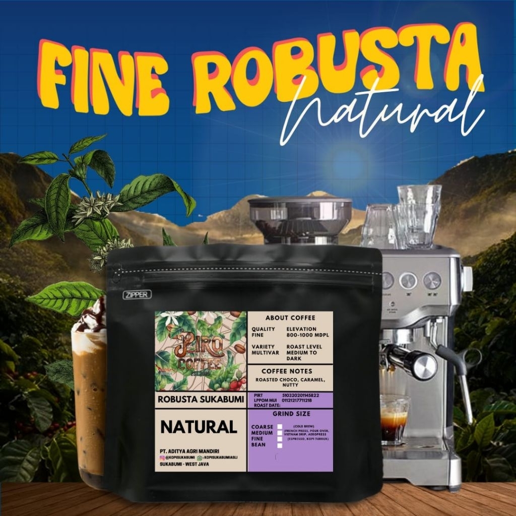 

Robusta Fine Natural Kopi Sukabumi Espresso Petik Merah