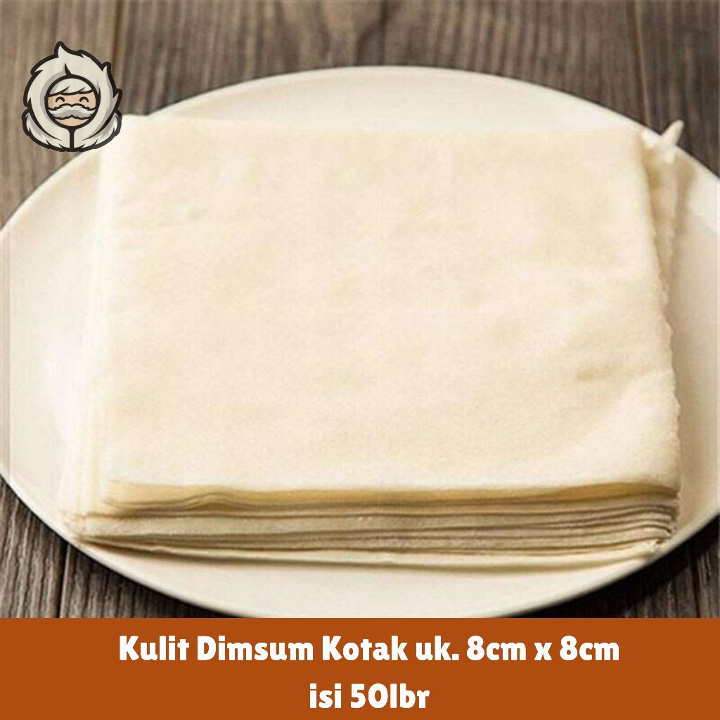 

Kulit Dimsum /Pangsit Kotak 50 lembar 8x8cm