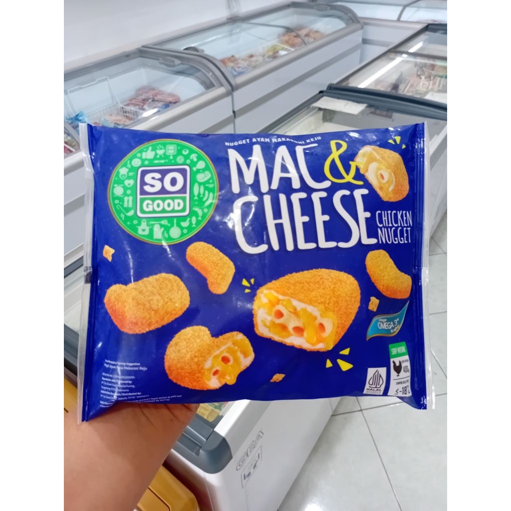 

So Good Mac & Cheese 400g, isi maccaroni dan keju