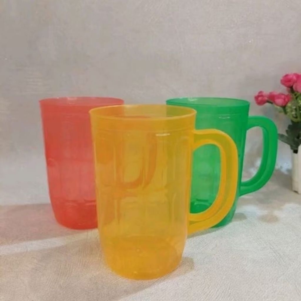 6 pcs Gelas bir plastik GM/cangkir gm