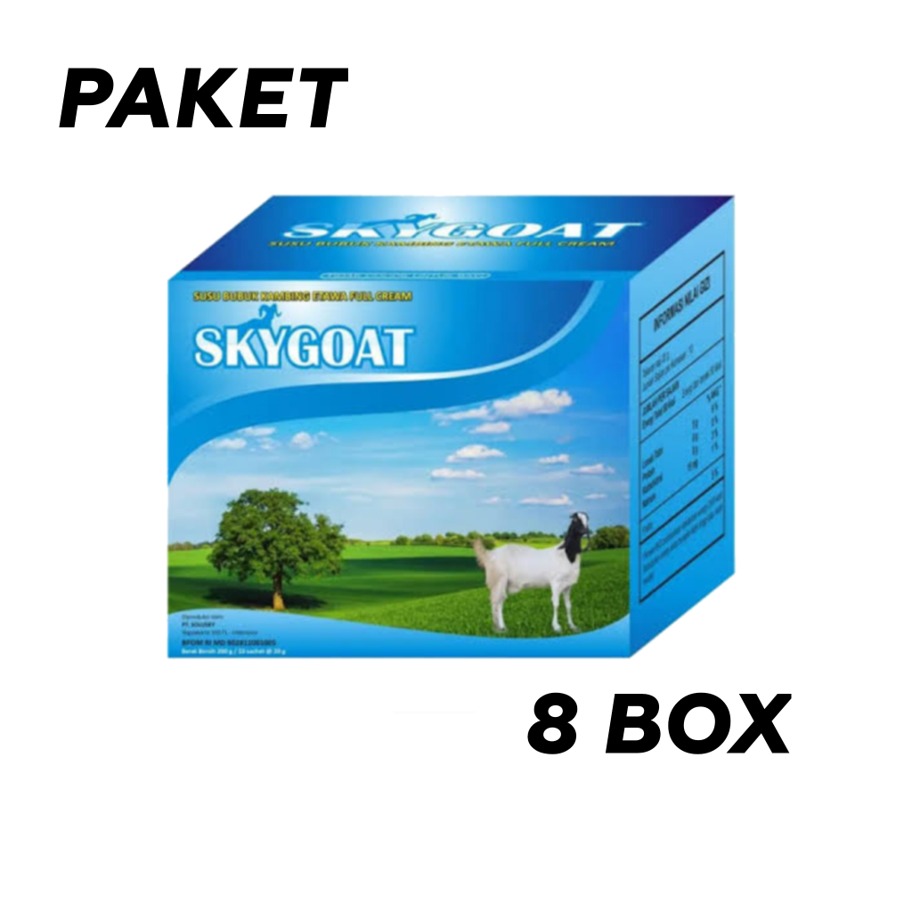 

8 BOX SKYGOAT susu kambing etawa full cream asli 100% original