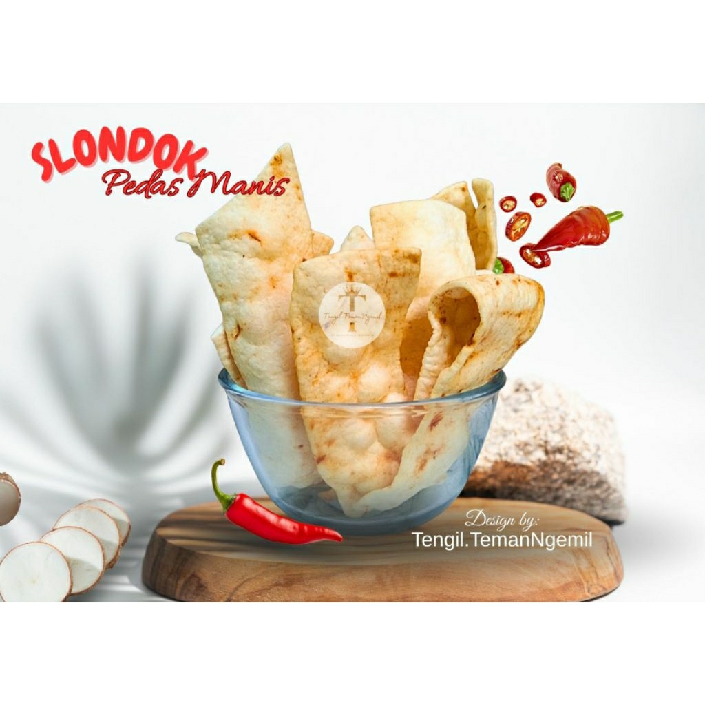 

500 gram Slondok MENTAH BANGGI Super Melar & Besar Saat di Goreng Pedas Manis Gurih Premium Tengil.TemanNgemil