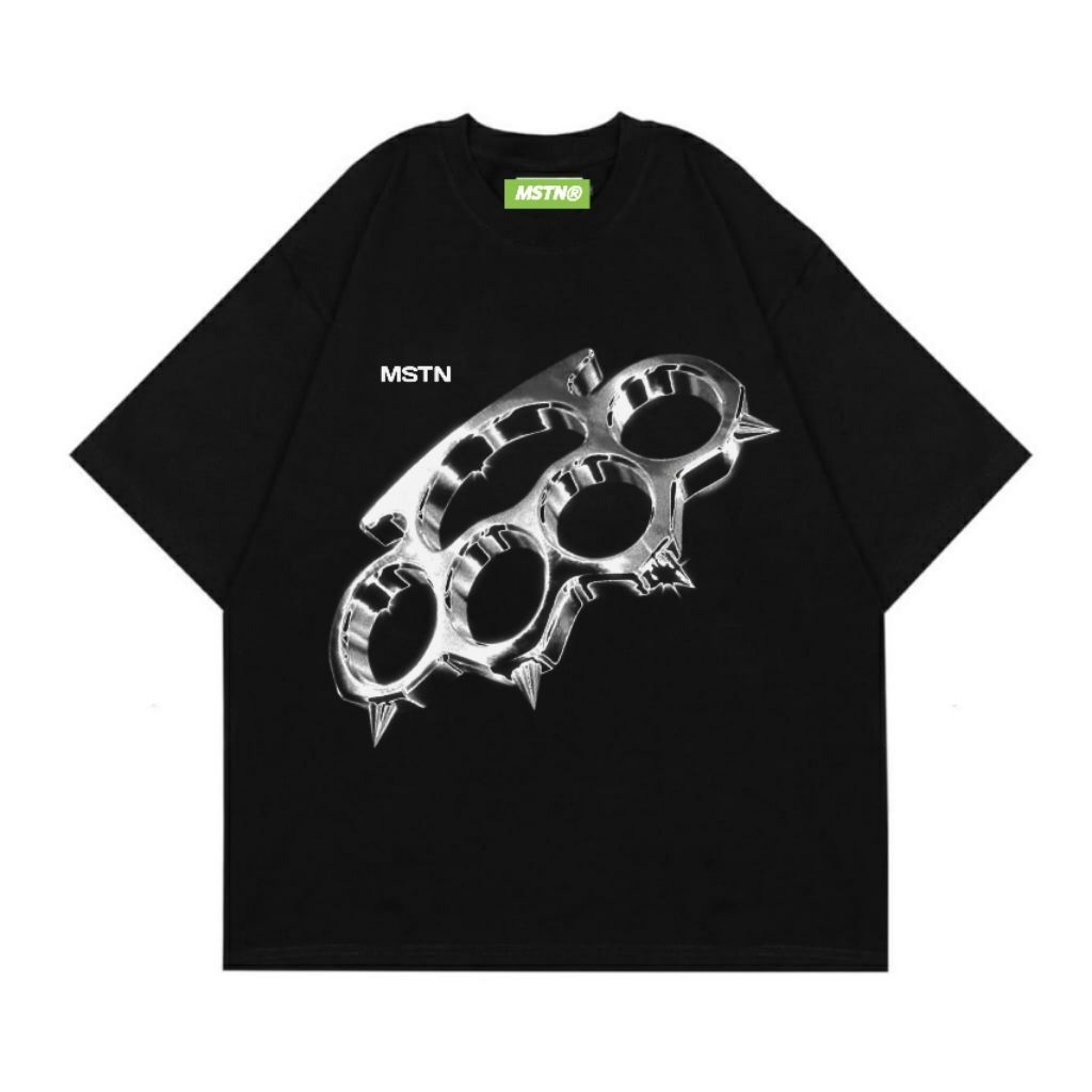 T-shirt kaos oversize heavyweight 16s black knuckle kaos oversize unisek bahan sangat tebal