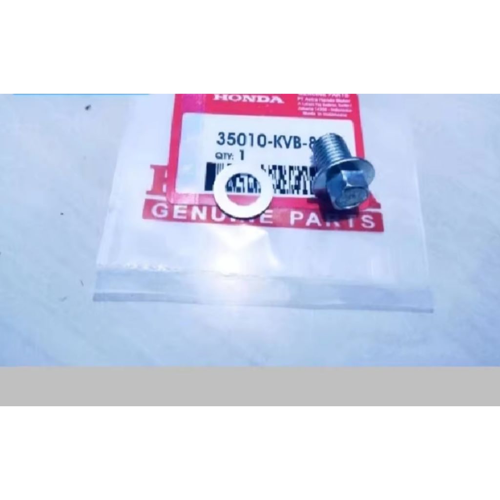 BAUT OLI BAWAH TUTUP OLI + RING ALUMINIUM VARIO 125 VARIO 150 BEST PRODUK KUALITAS ORIGINAL BERKUALI