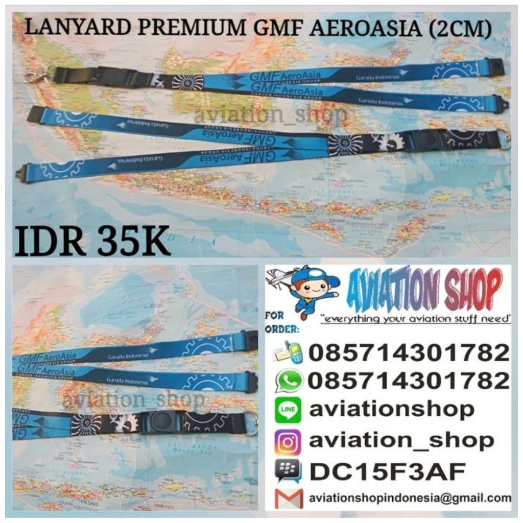 

LANYARD GANTUNGAN ID GMF AEROASIA