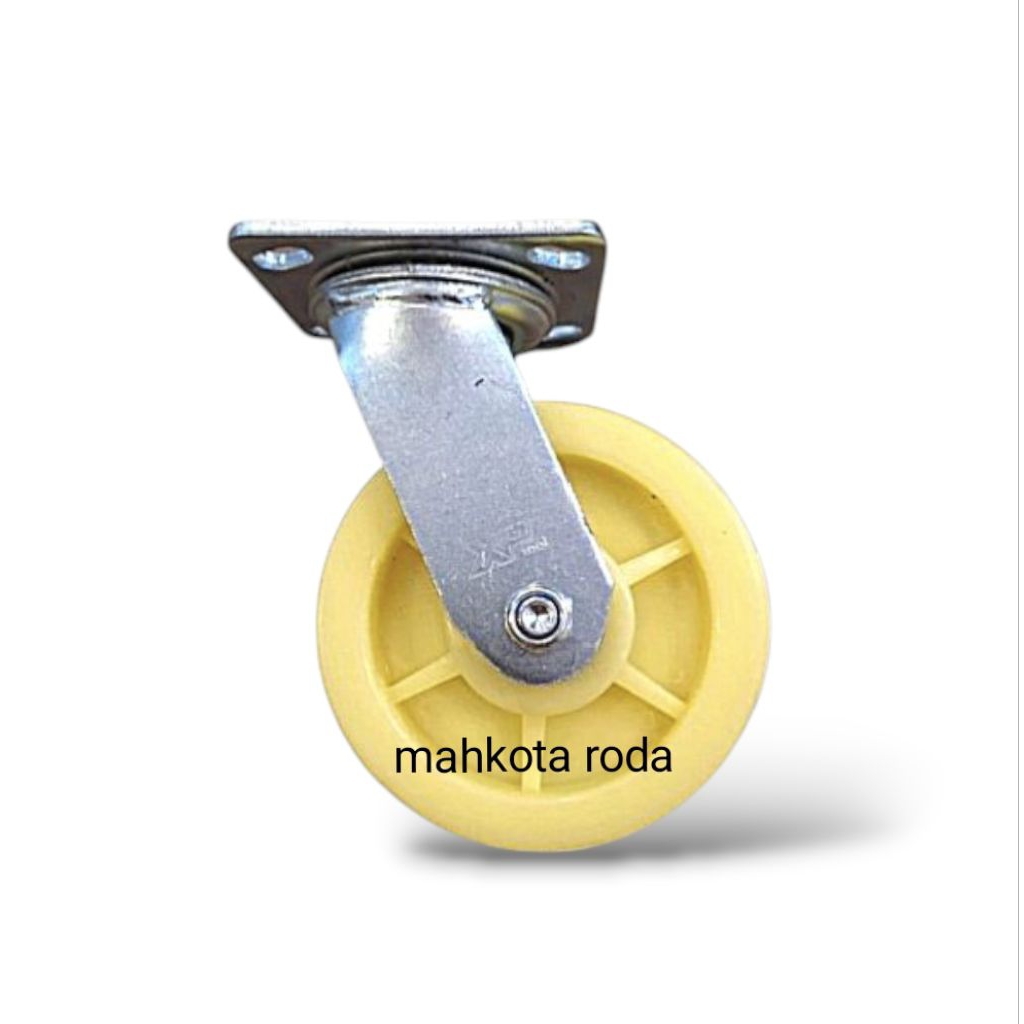 RODA TROLI NILON HEAVY DUTY 6 INCH ( HIDUP/SWIVEL )