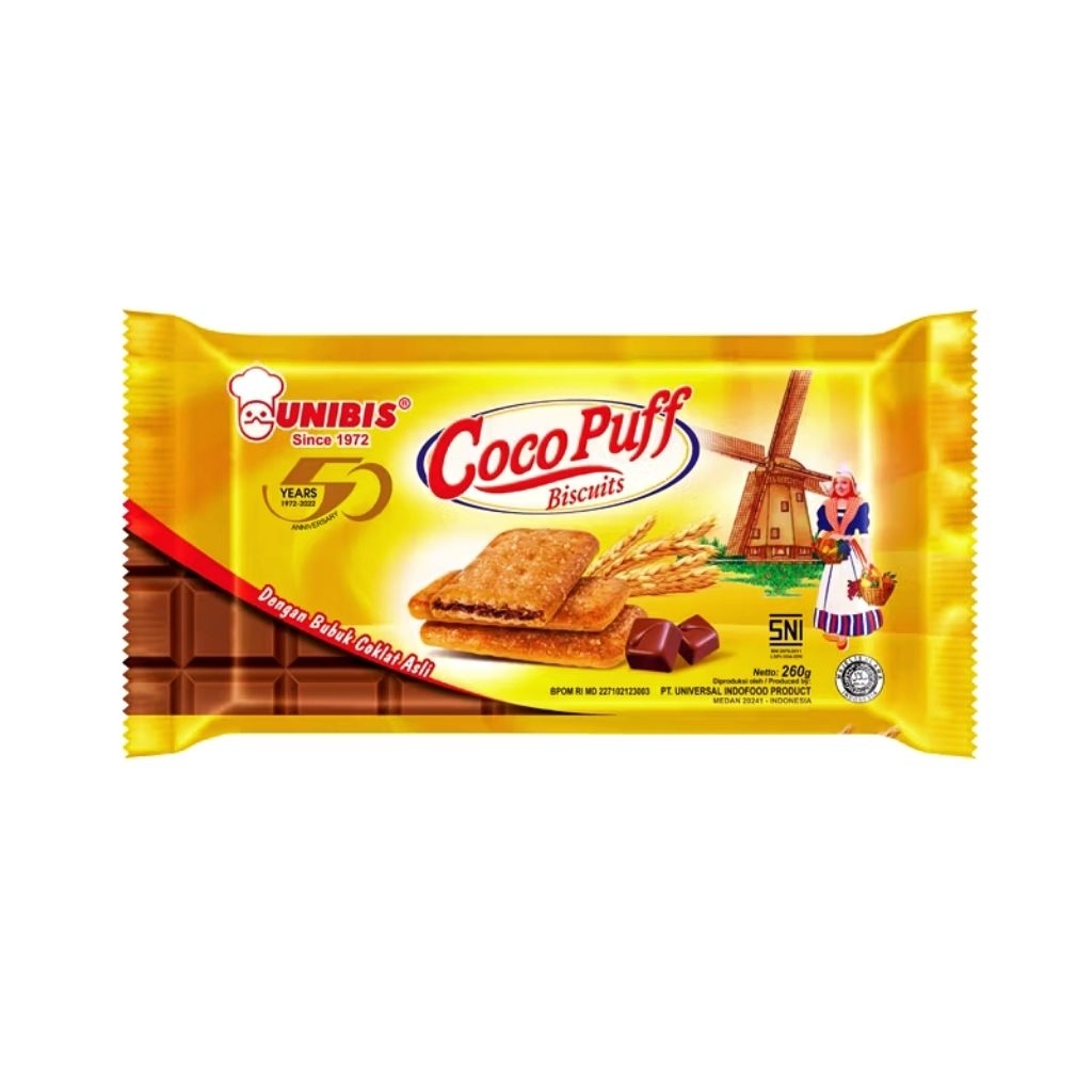 

Unibis biskuit CHOCO PUFF 232 gram