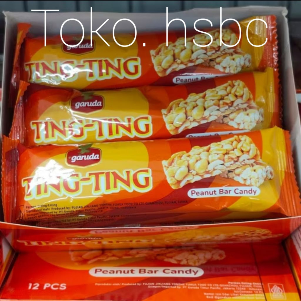 

TING-TING Peanut Bar Candy Per 1 box 12pcs