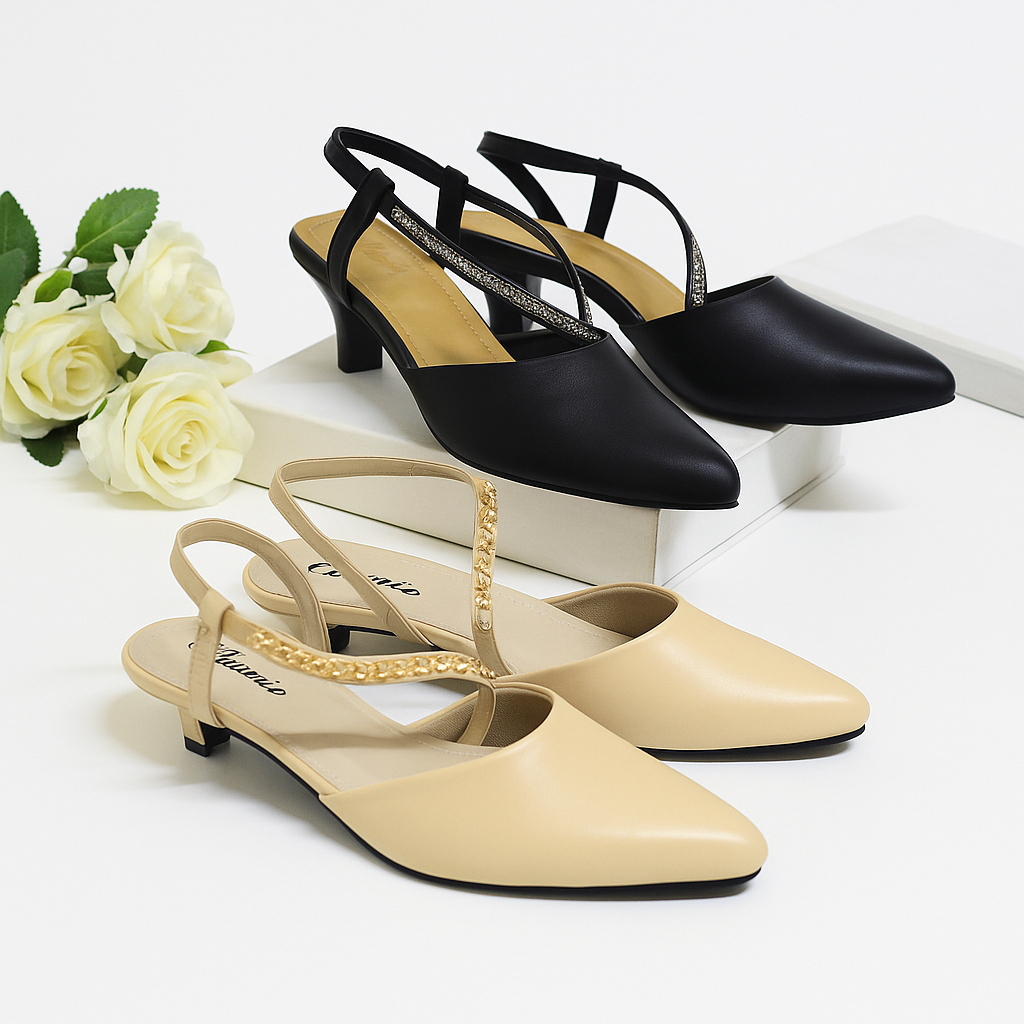 Sandal  Heels Ukuran Super Jumbo Besar | Big Size 41 42 43 44 45 | Sandal Pesta Penggantin Wanita El