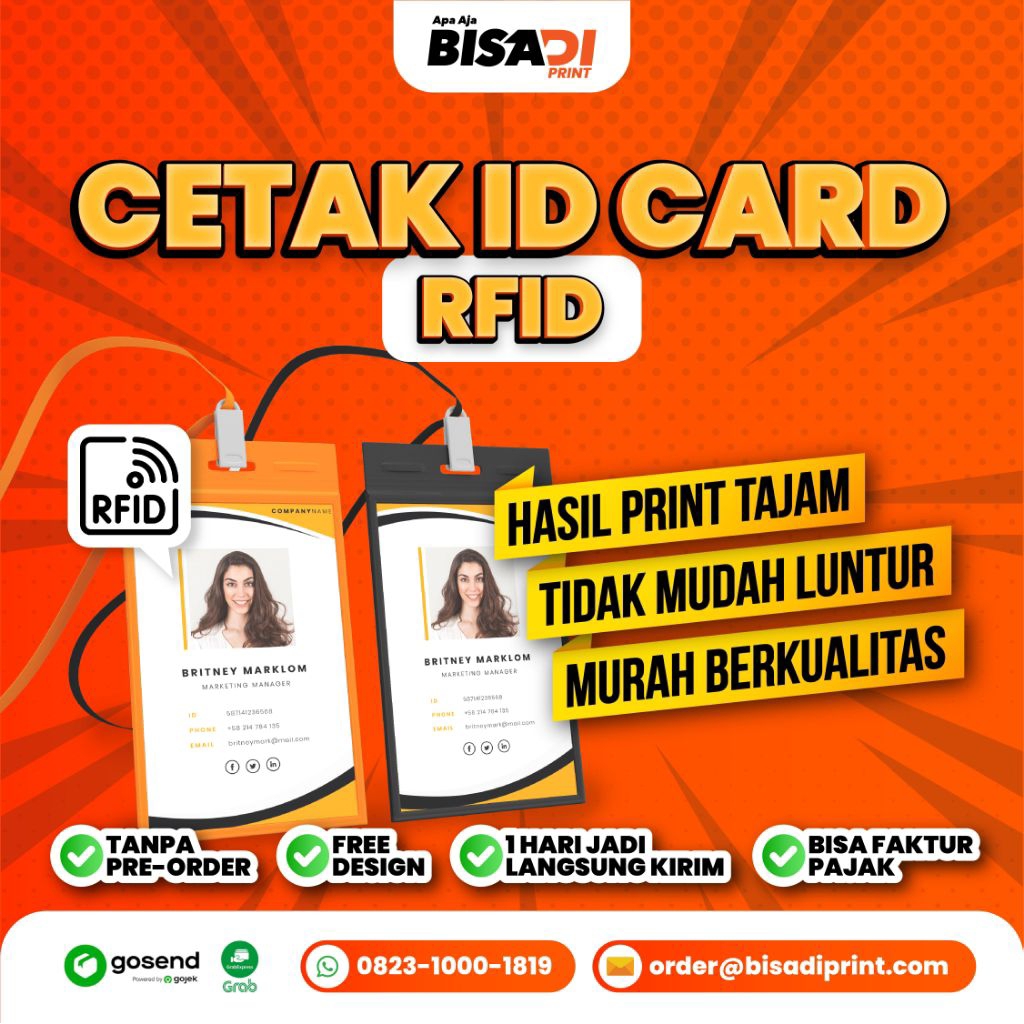

PROMO Cetak ID Card RFID (Minimal 3pcs)