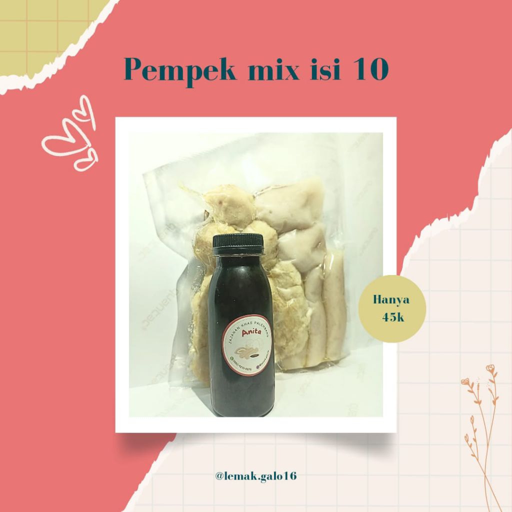 

Pempek Mix isi 10 Frozen