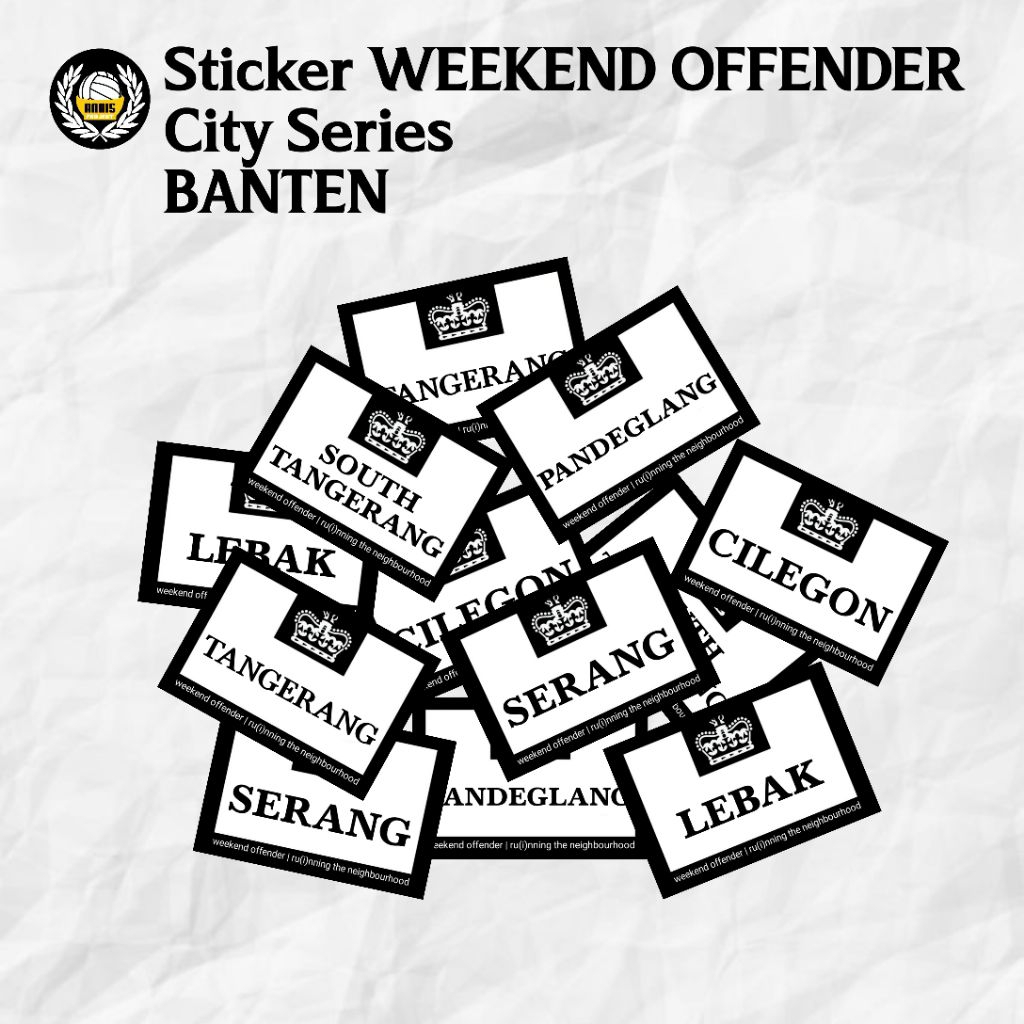 

Sticker Weekend Offender City Series BANTEN