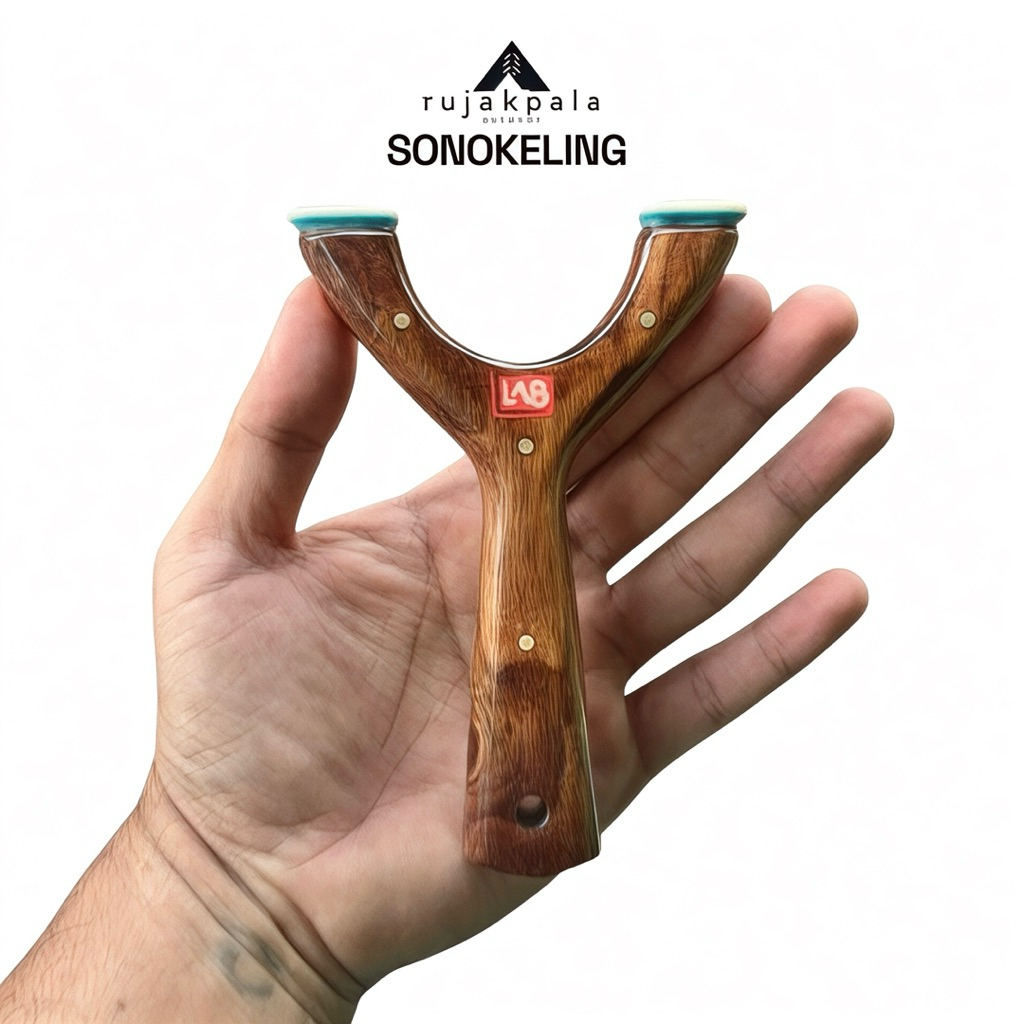 LAB slingshot - ketapel kayu estetik sonokeling full set / ketapel profesional
