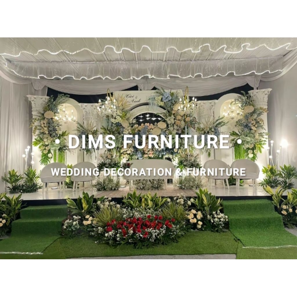 backdrop pelaminan triplek minimalist murah / dekorasi pernikahan backdrop multiplex terbaru