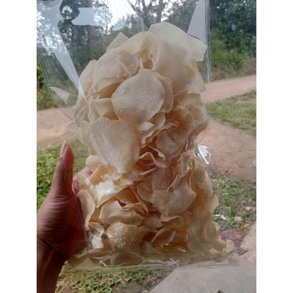 

kripik talas 200 gram rasa original, gurih renyah mantap